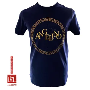 Angelino Diamante T-Shirt-Navy