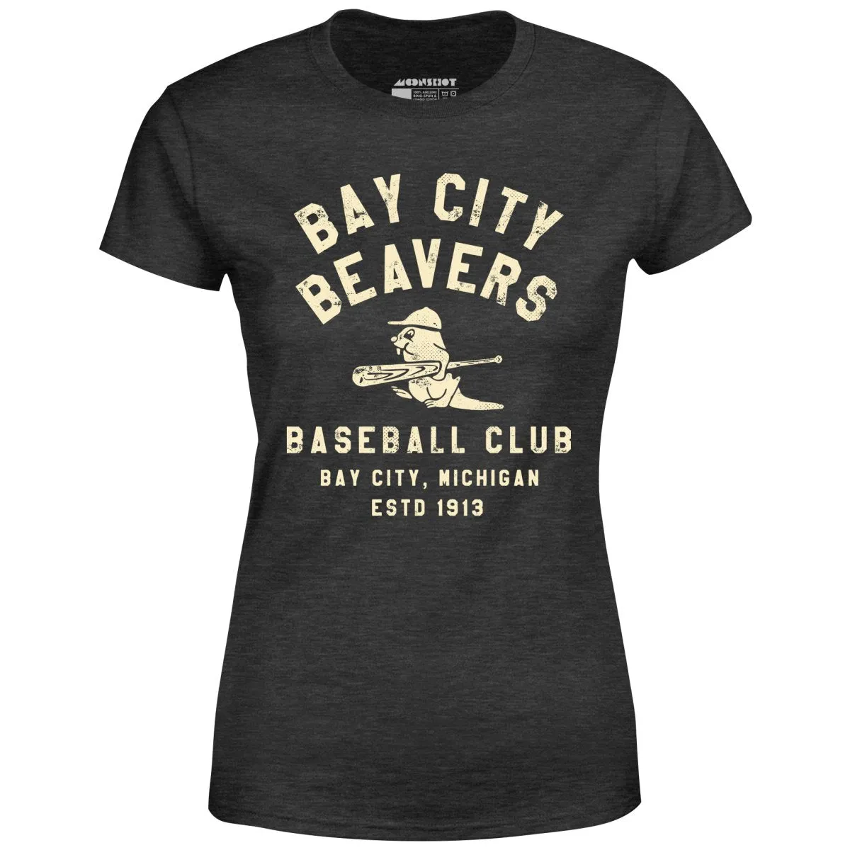 Bay City Beavers - Michigan - Vintage Defunct Baseball Teams - Women's T-Shirt