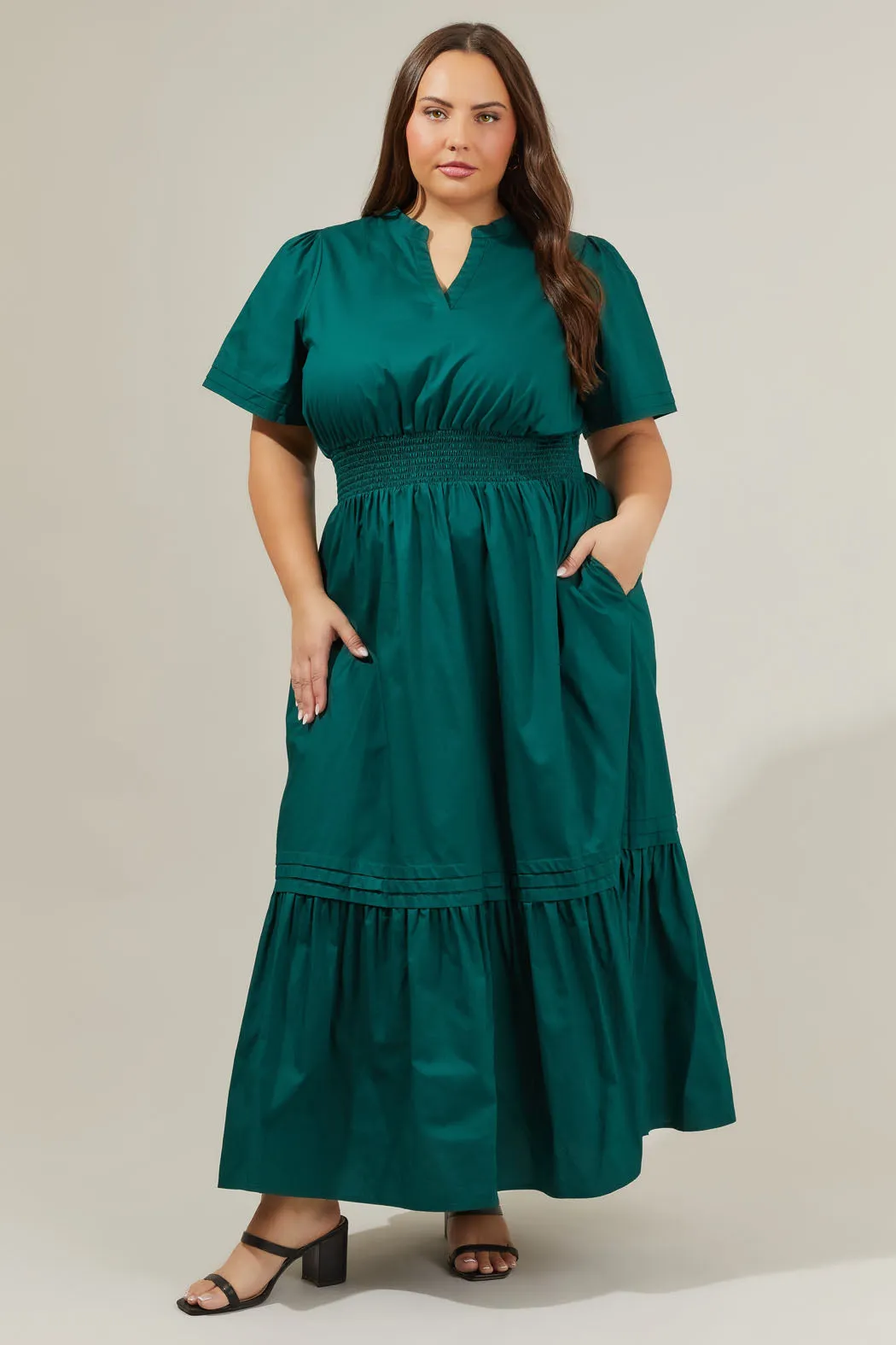 Belraj Poplin Maxi Dress Curve