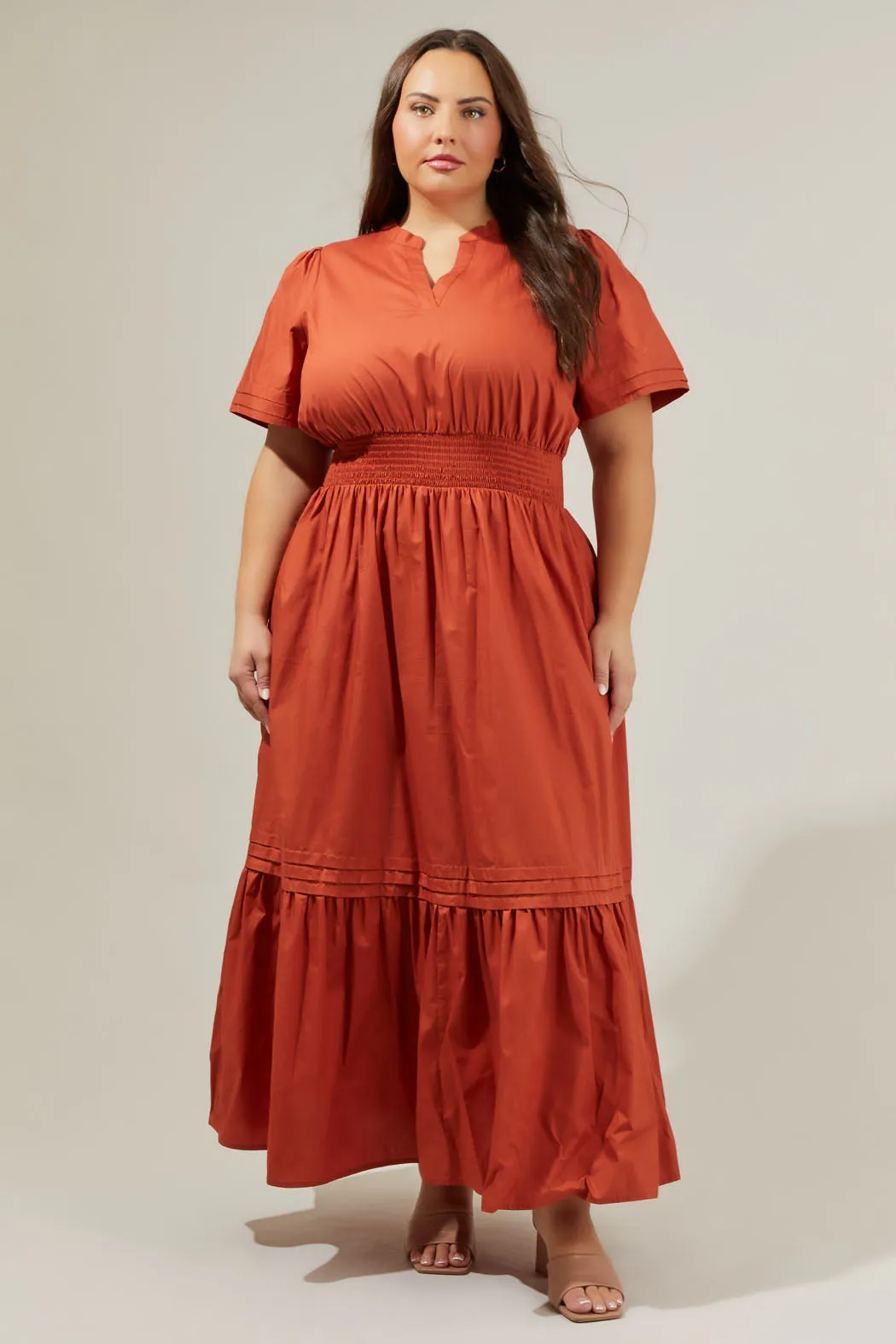 Belraj Poplin Maxi Dress Curve
