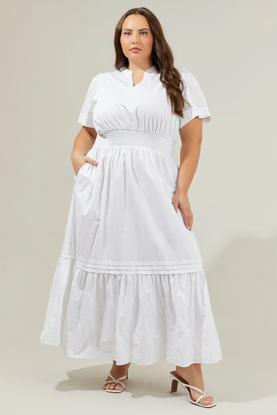 Belraj Poplin Maxi Dress Curve