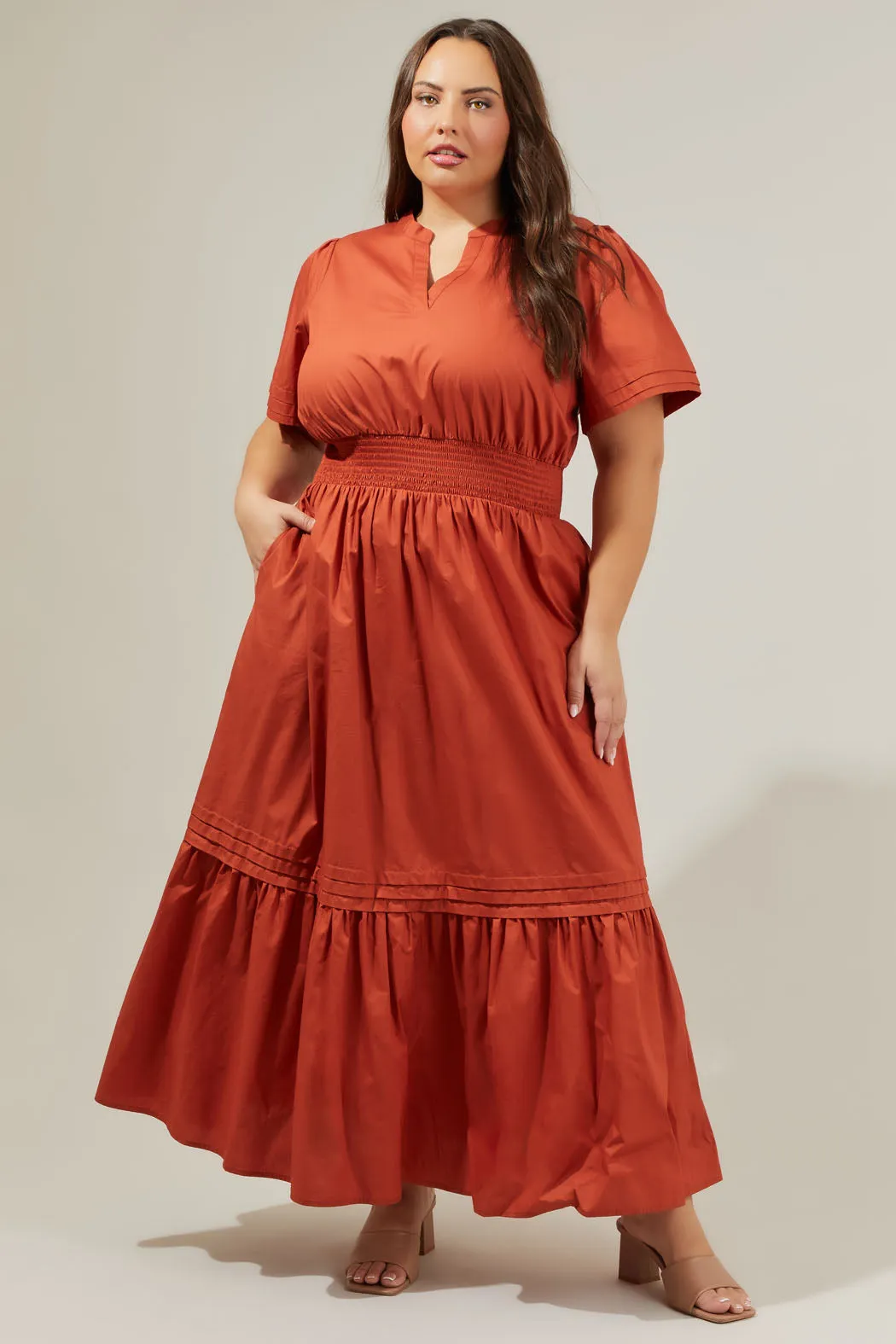 Belraj Poplin Maxi Dress Curve