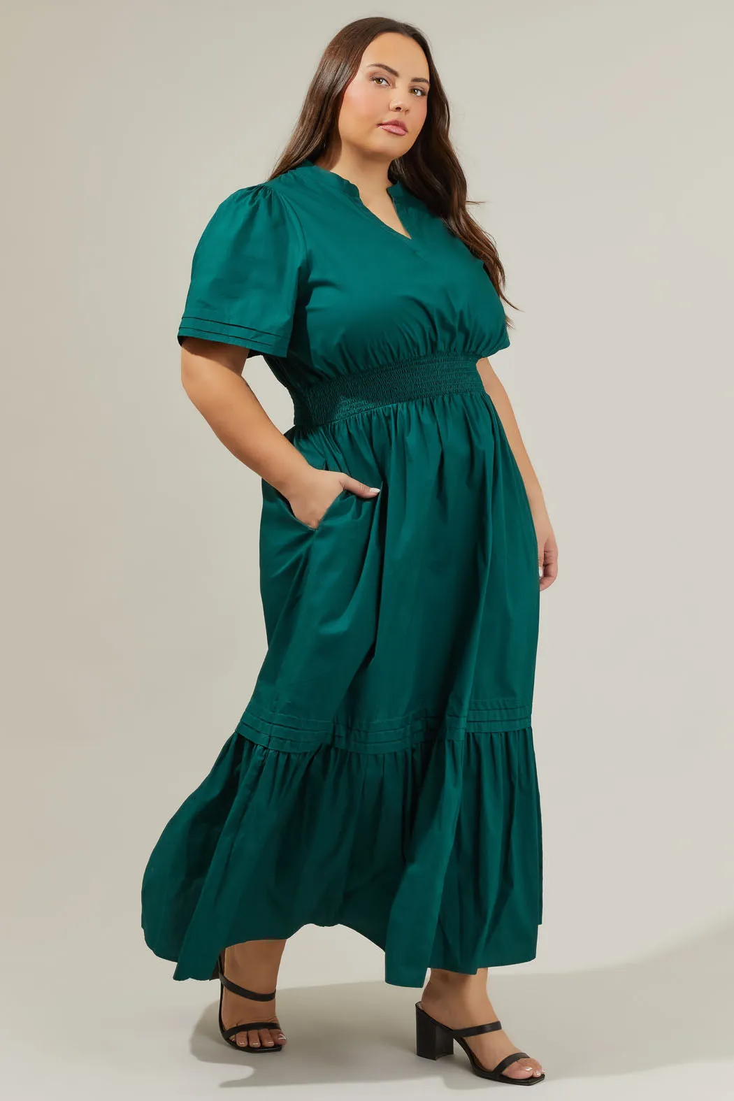 Belraj Poplin Maxi Dress Curve
