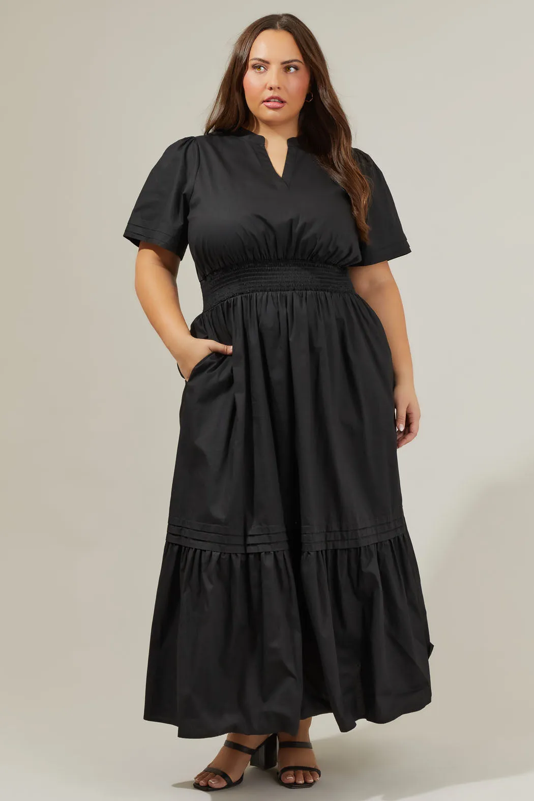 Belraj Poplin Maxi Dress Curve