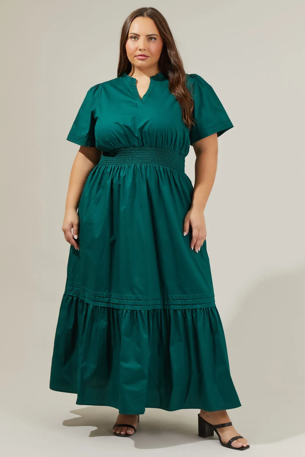 Belraj Poplin Maxi Dress Curve