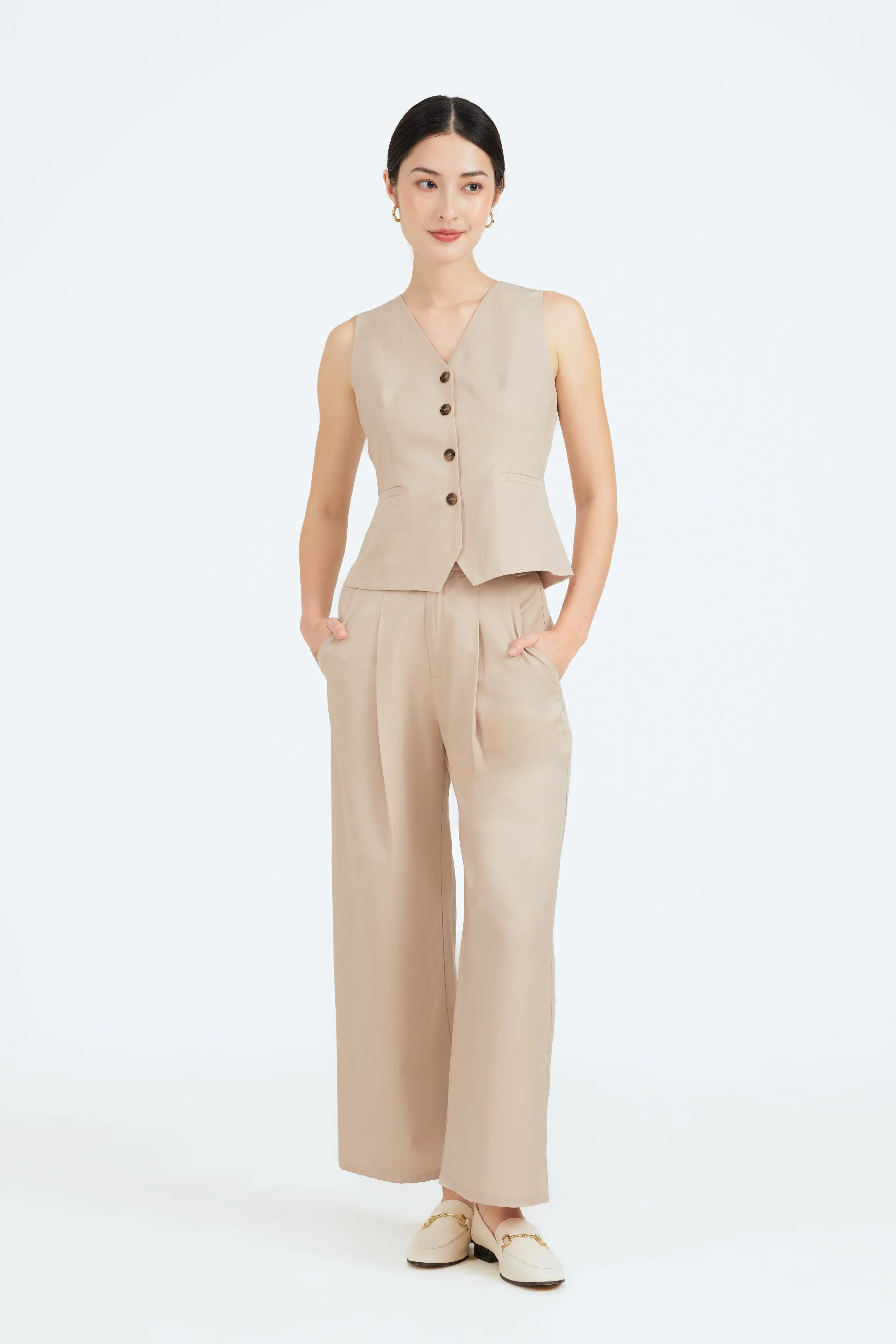 Bernice Relaxed Button Down Vest