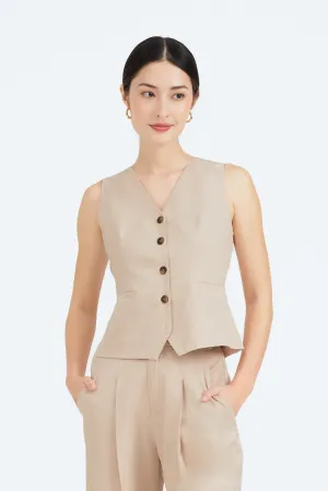 Bernice Relaxed Button Down Vest
