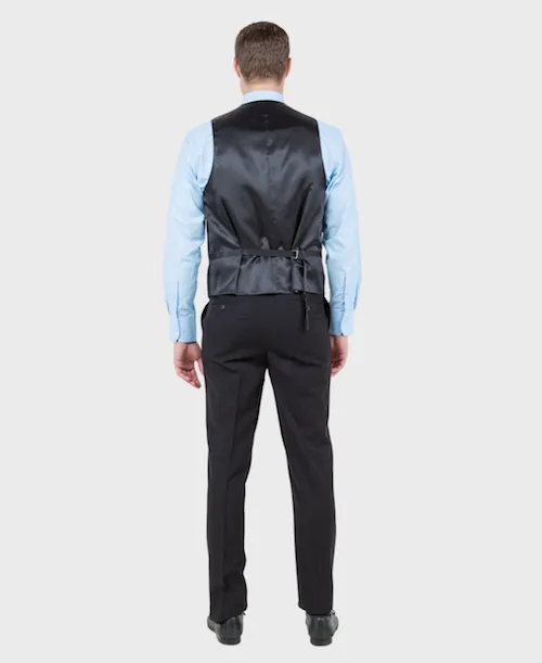 Black Wool Modern Fit 3 Piece Suit
