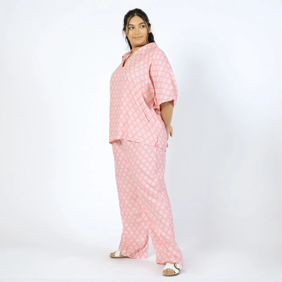 Blush Blossom Printed Co-Ord Set