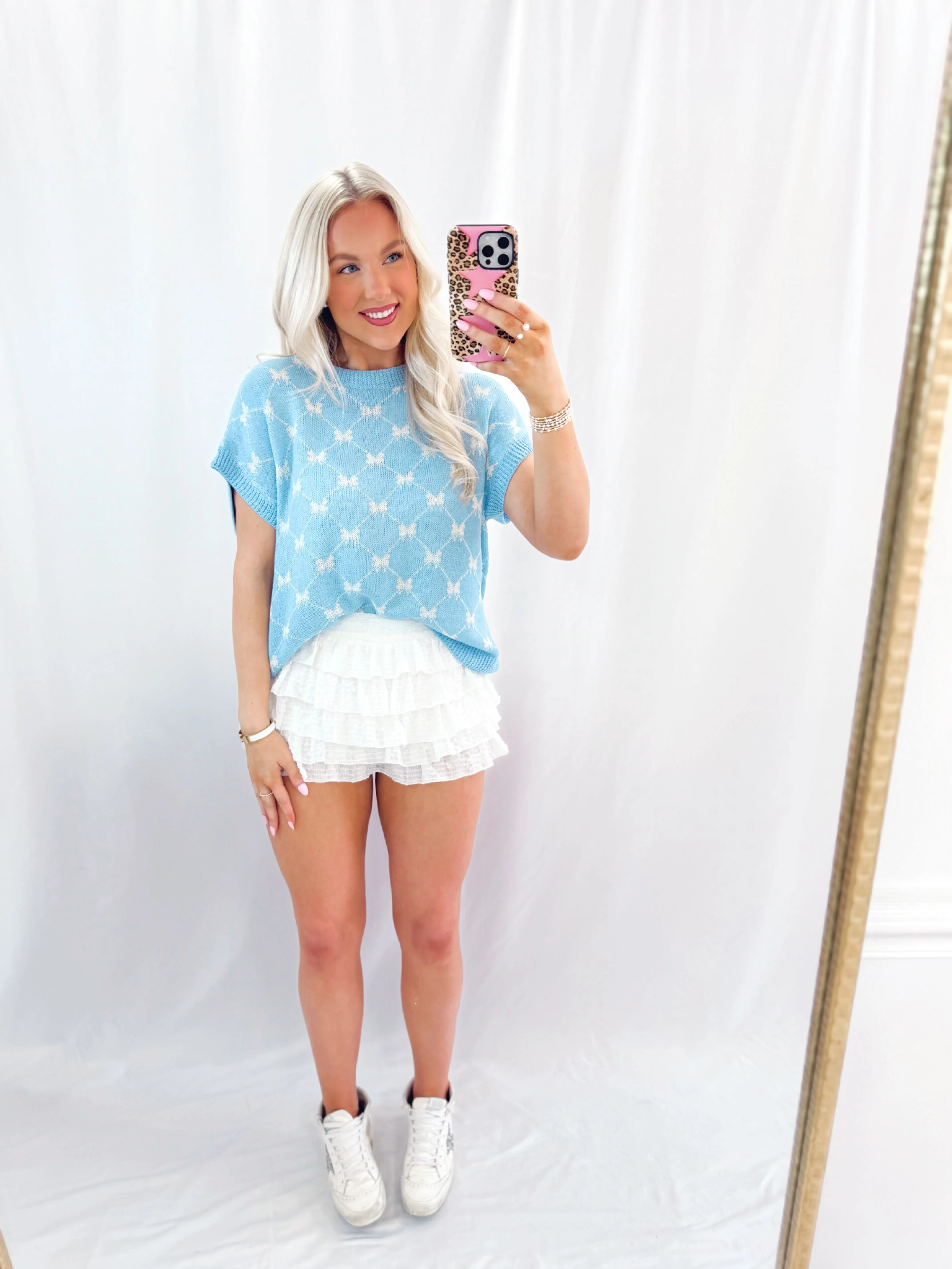 Bow Babe Knit Top💖 1 medium, 1 large, & 1 x-large left