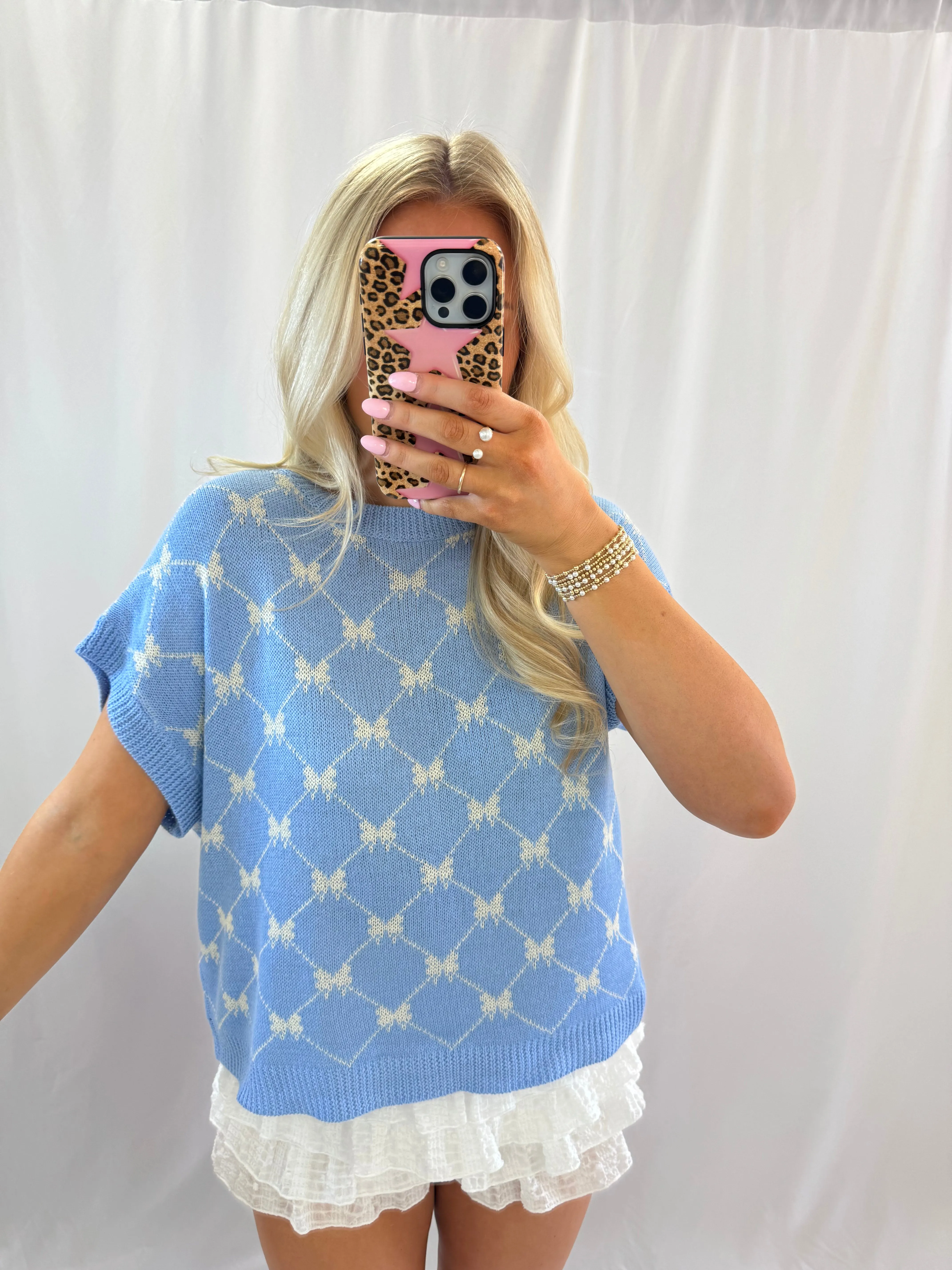 Bow Babe Knit Top💖 1 medium, 1 large, & 1 x-large left