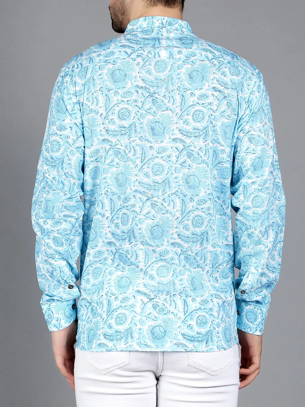 Capella Block Printed Shirt Blue