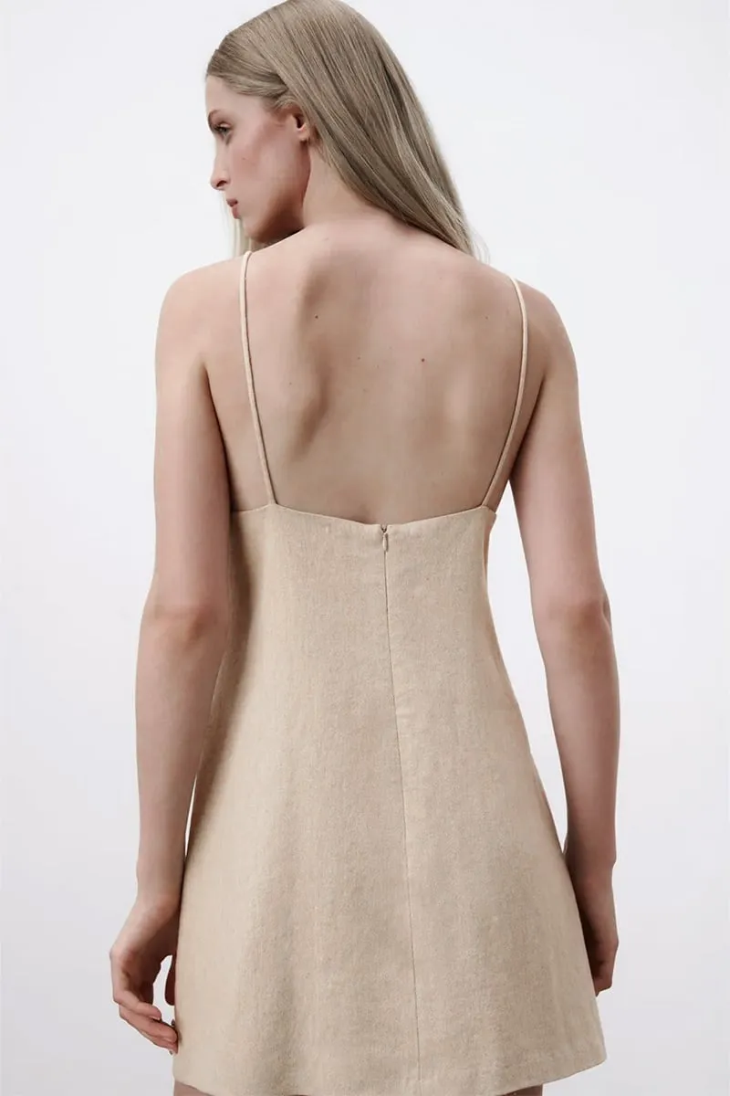 Charming Instinct Rhinestone Trendy Trim Mini Dress