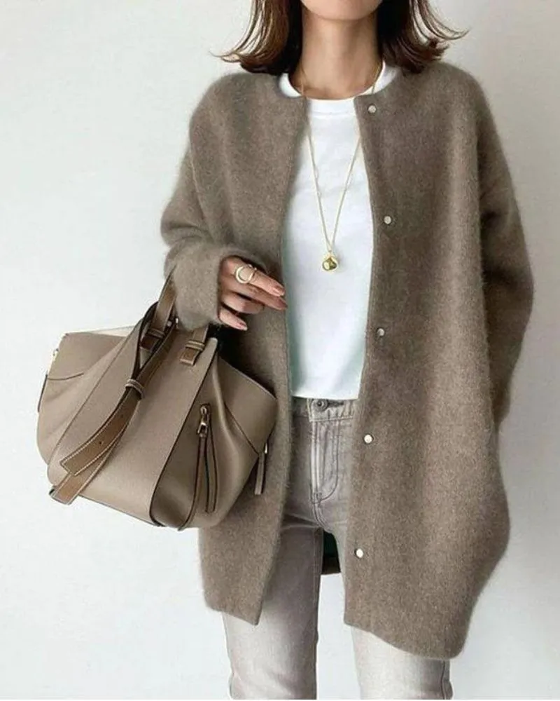 Chloe I Fluffy Luxe Autumn Cardigan