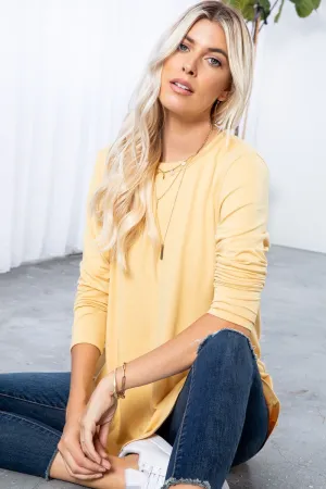 Curvy Buttery Soft Basic Long Sleeve Top