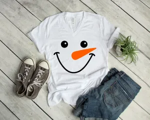 Cute Snowman Christmas T Shirt - X-Mas T Shirt - Family Winter Shirt Gift
