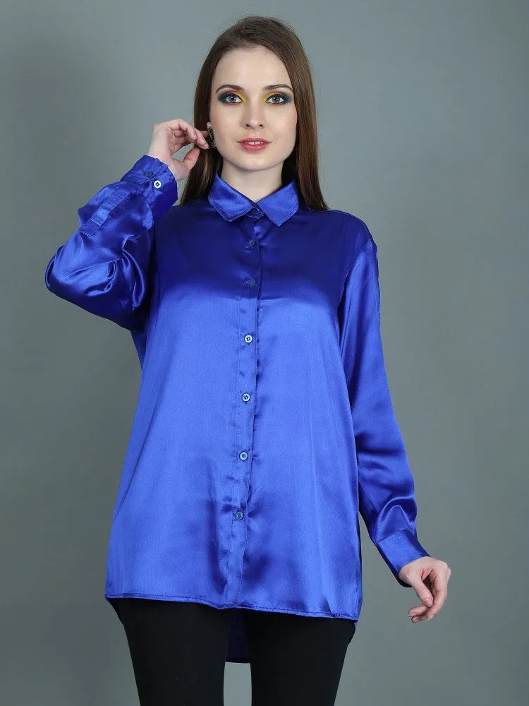 DASIGNER SATIN SHIRT FOR WOMEN