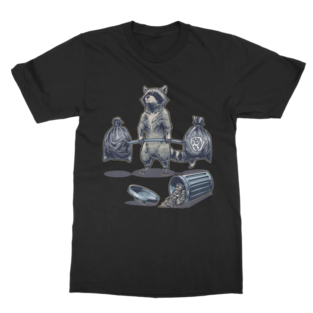 Deadlifting Raccoon T-shirt (UK)
