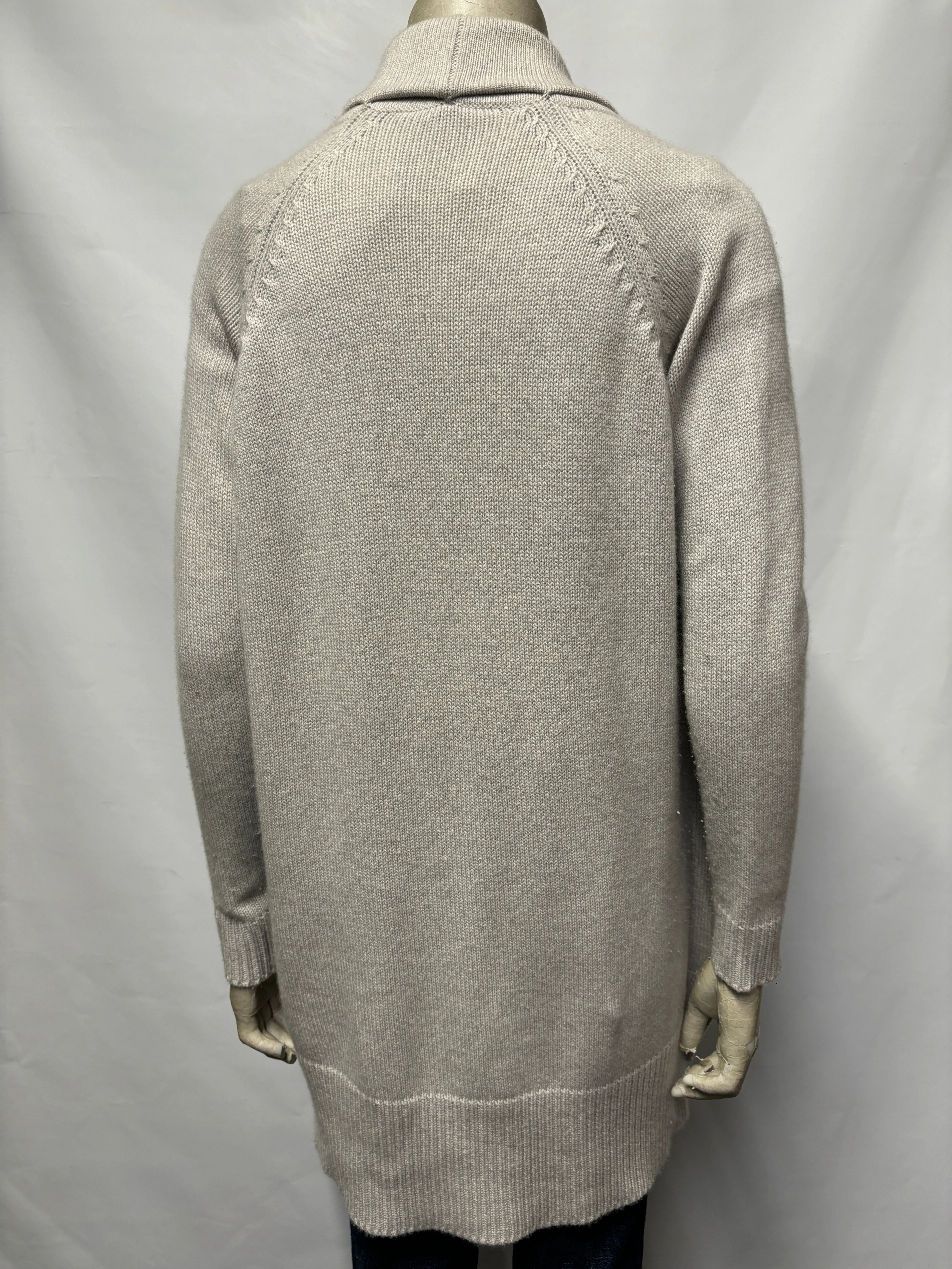 Derek Rose Grey Cashmere Long Sleeve Cardigan XS