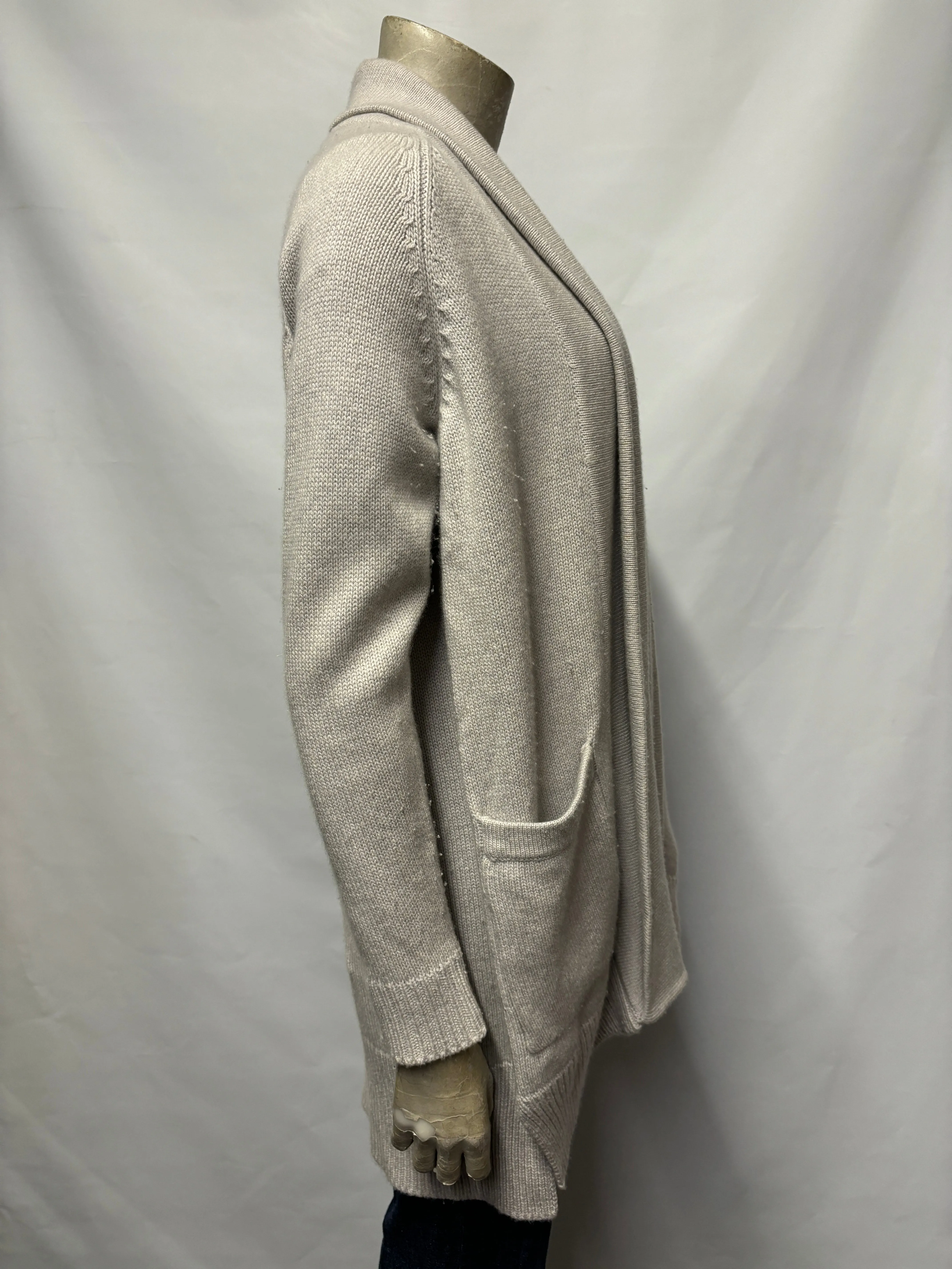 Derek Rose Grey Cashmere Long Sleeve Cardigan XS