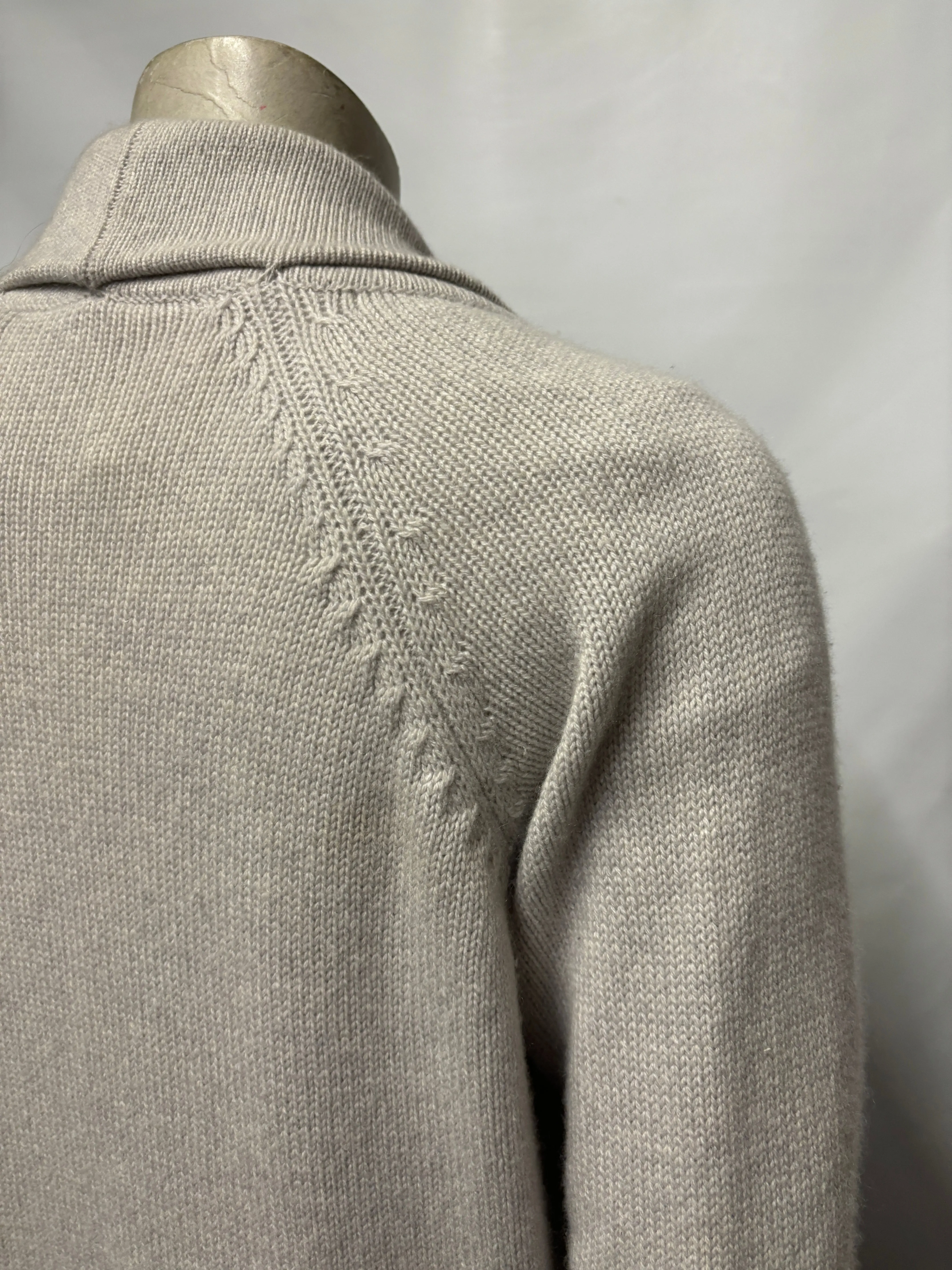 Derek Rose Grey Cashmere Long Sleeve Cardigan XS