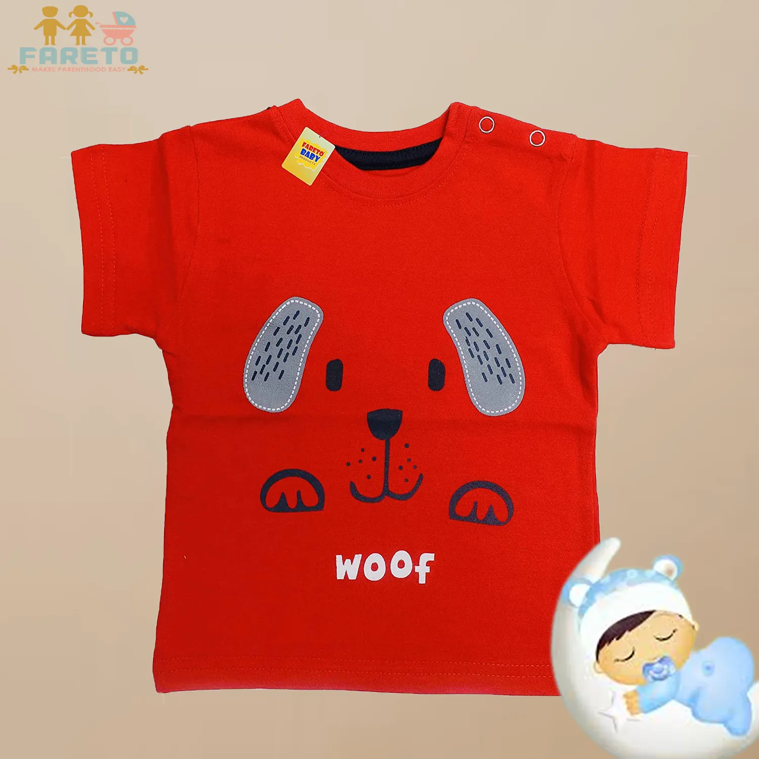 Fareto Baby Daily wear T-Shirt(Pack of 3)