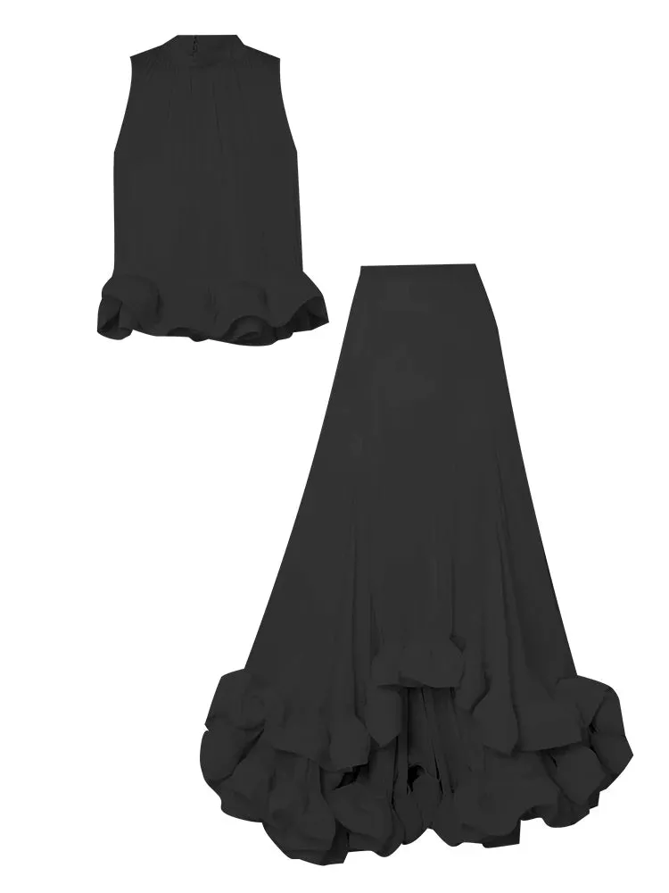 Flauna Ruffle Skirts Summer Set