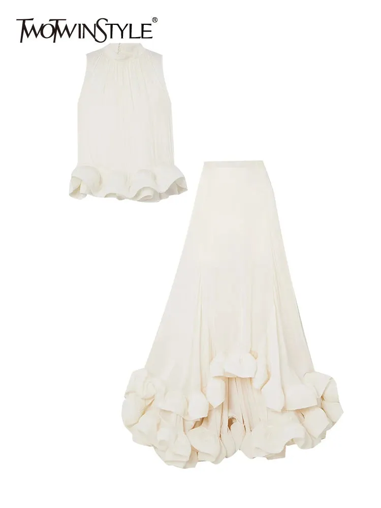 Flauna Ruffle Skirts Summer Set