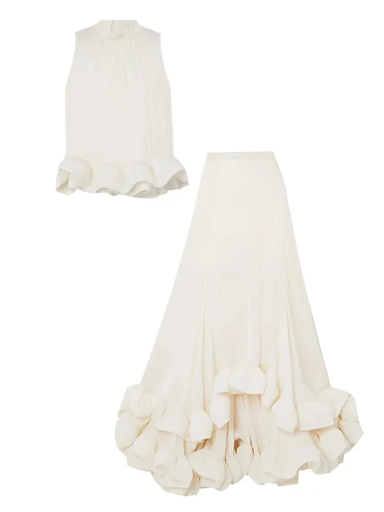 Flauna Ruffle Skirts Summer Set