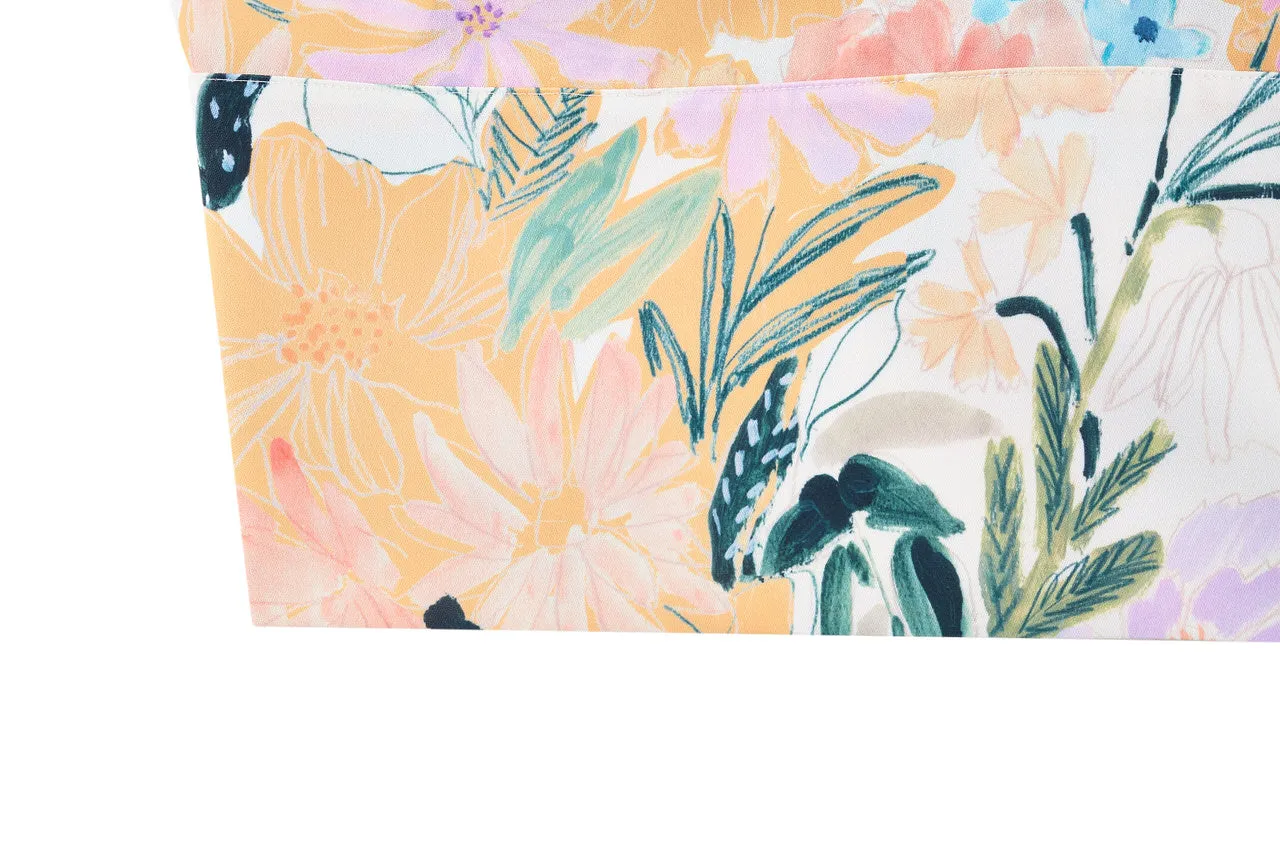 Floral Shirt Collar Blouse