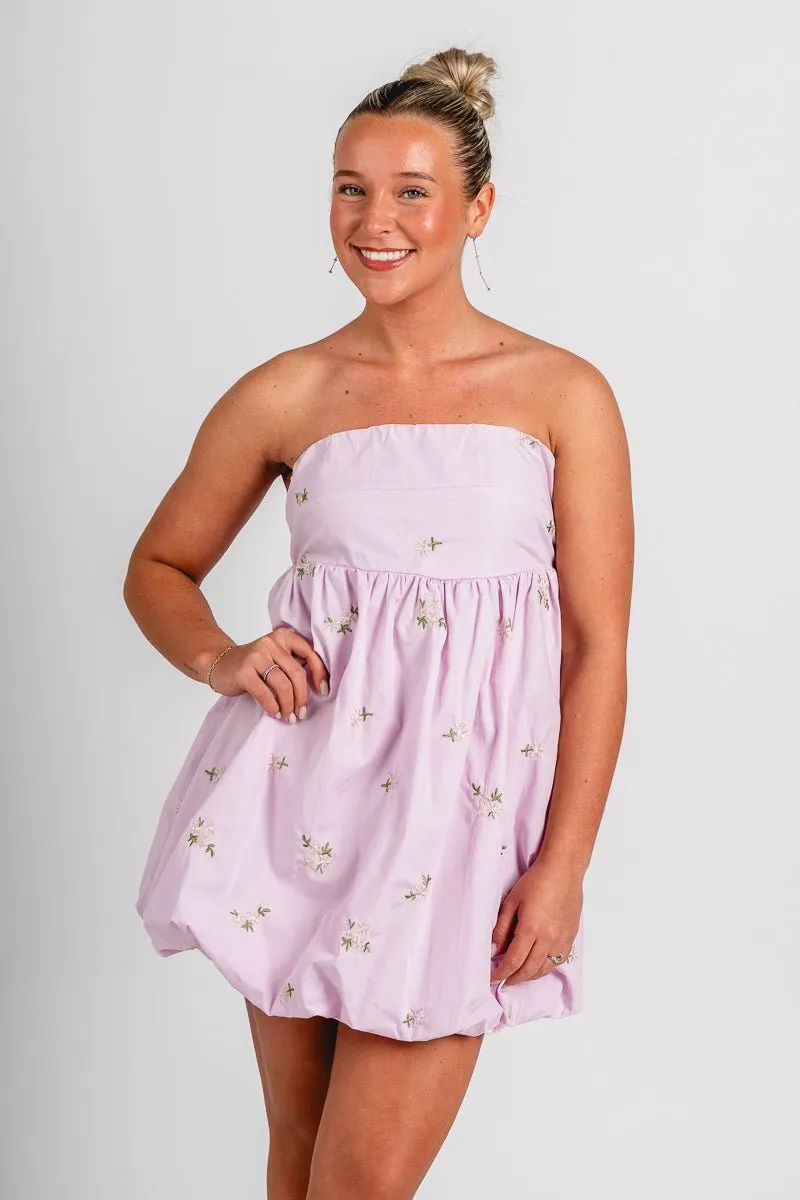 Flower babydoll dress lavender