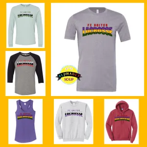 FZ United Boys Lacrosse Striped Lacrosse Design On Adult and Youth Tees And Sweatshirts
