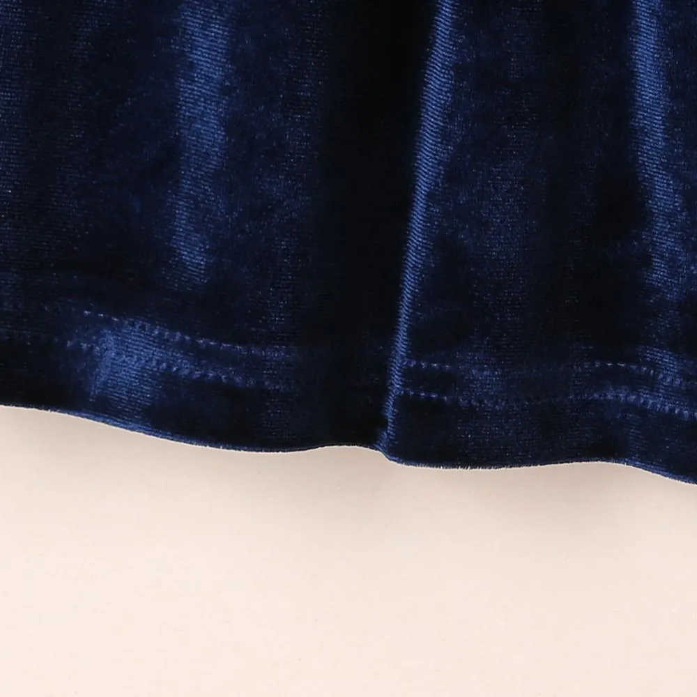 Girls Long Sleeve Doll Collar A-line Dress Wholesale Girl Dresses
