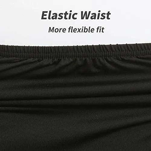 Half Slips for Women Underskirt Dress Extender Lace Trim Knee Length Midi Skirt 19-26" Length Black Medium