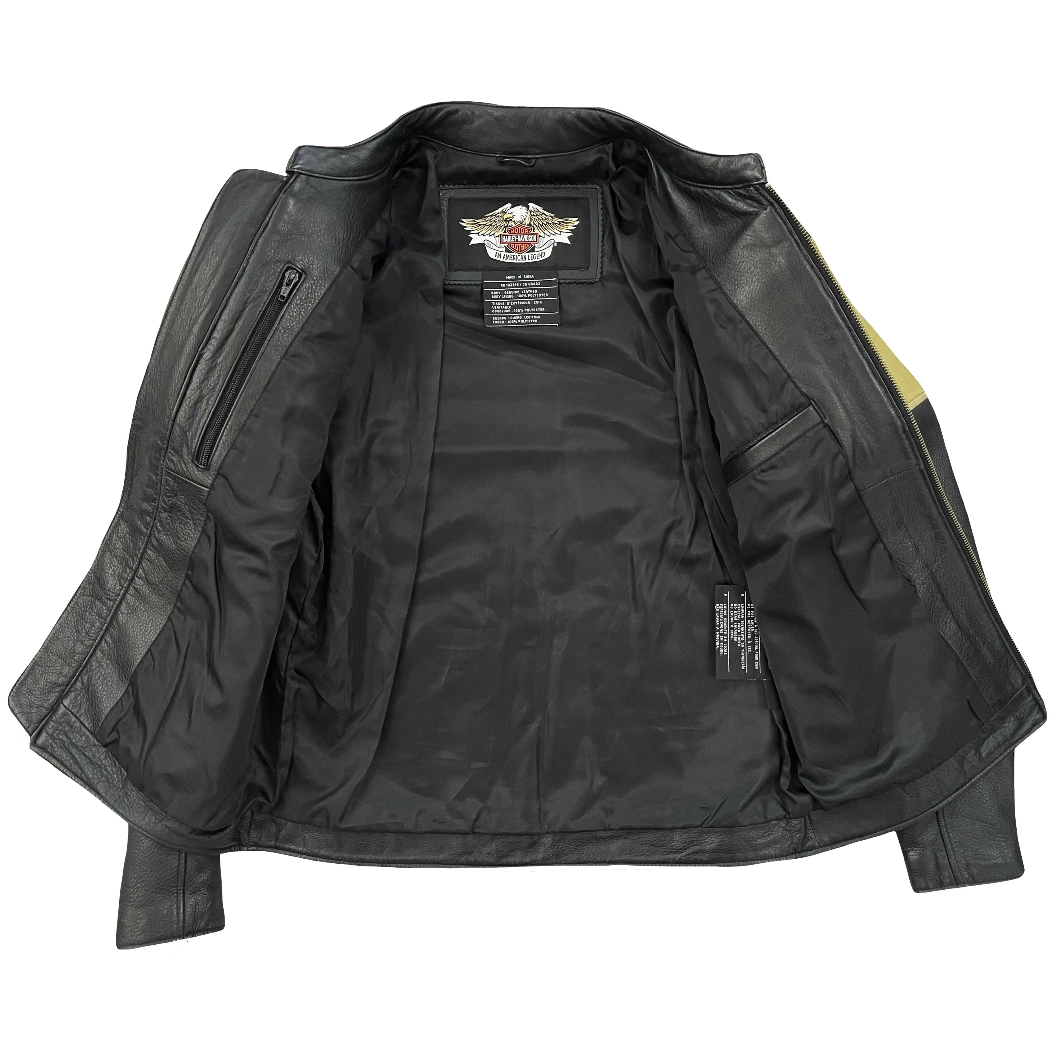 Harley Davidson Leather Racer Jacket - M