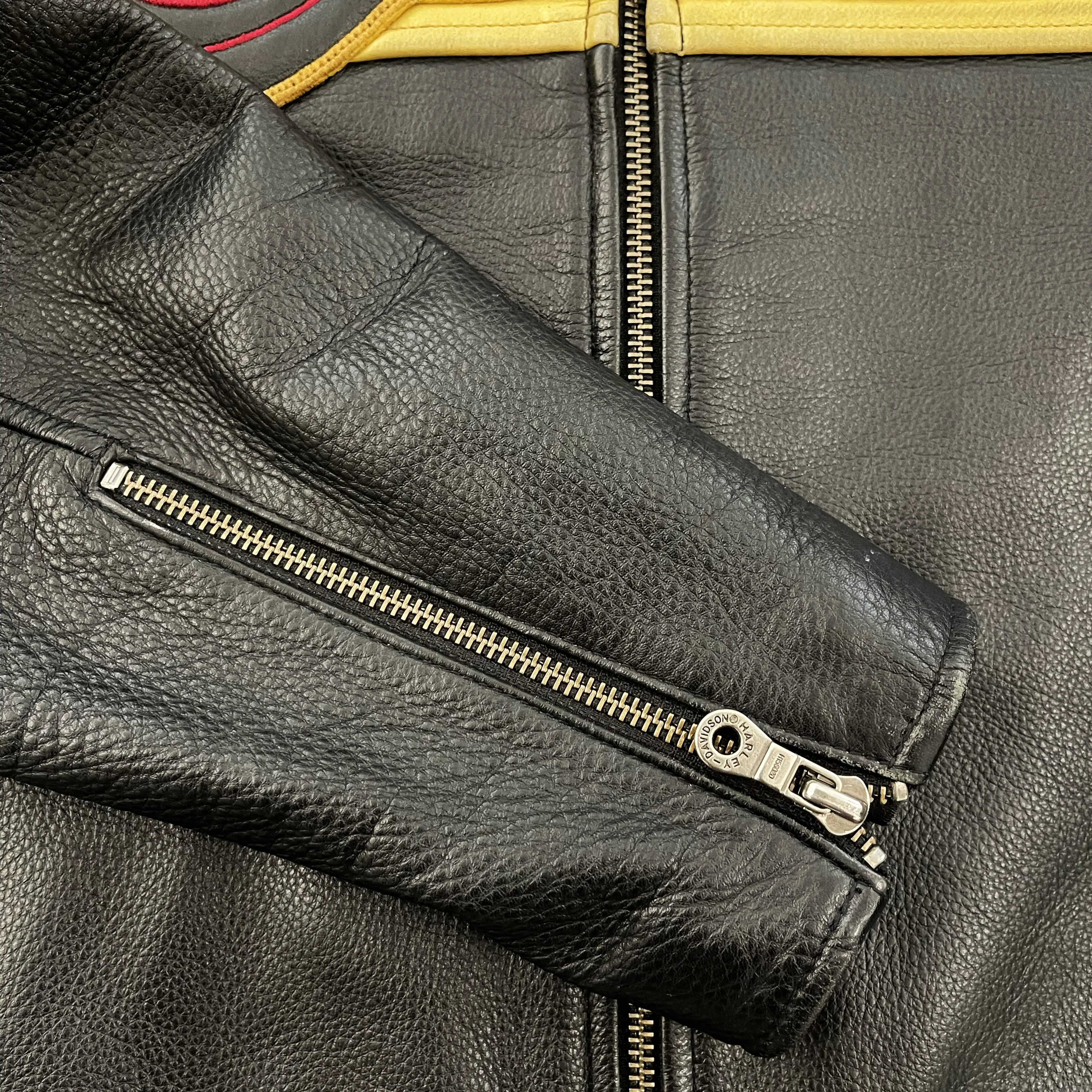Harley Davidson Leather Racer Jacket - M