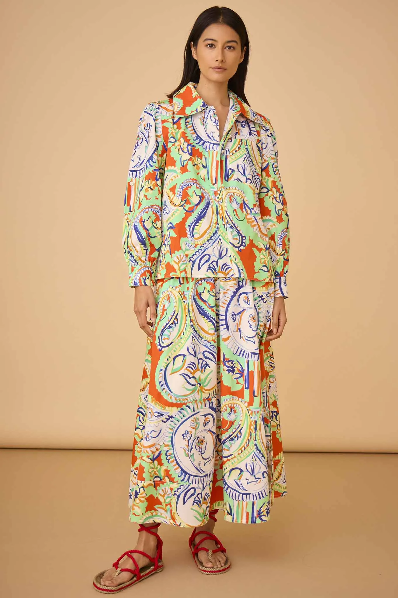 Hunter Bell Pheonix Shirt in Amalfi Tiles