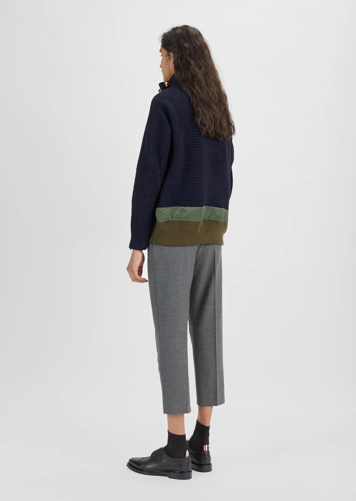 Knit Blouson Jacket