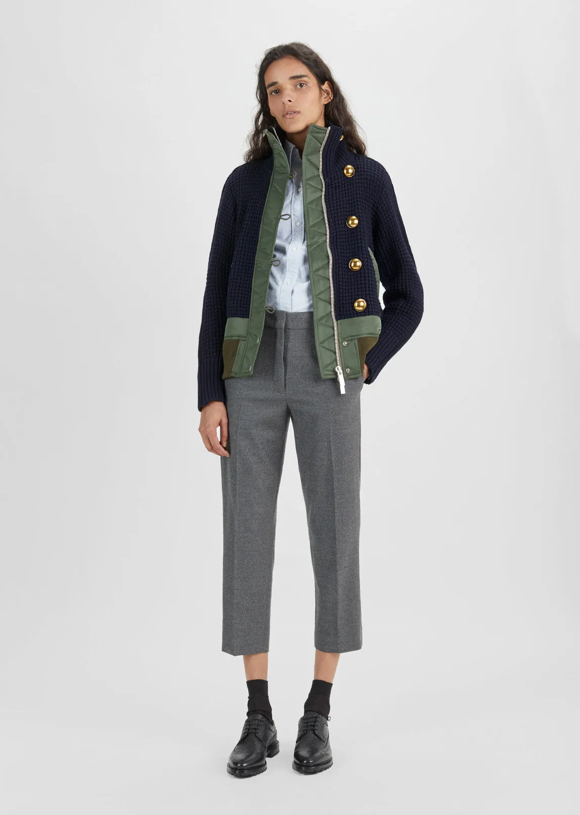 Knit Blouson Jacket