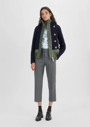 Knit Blouson Jacket
