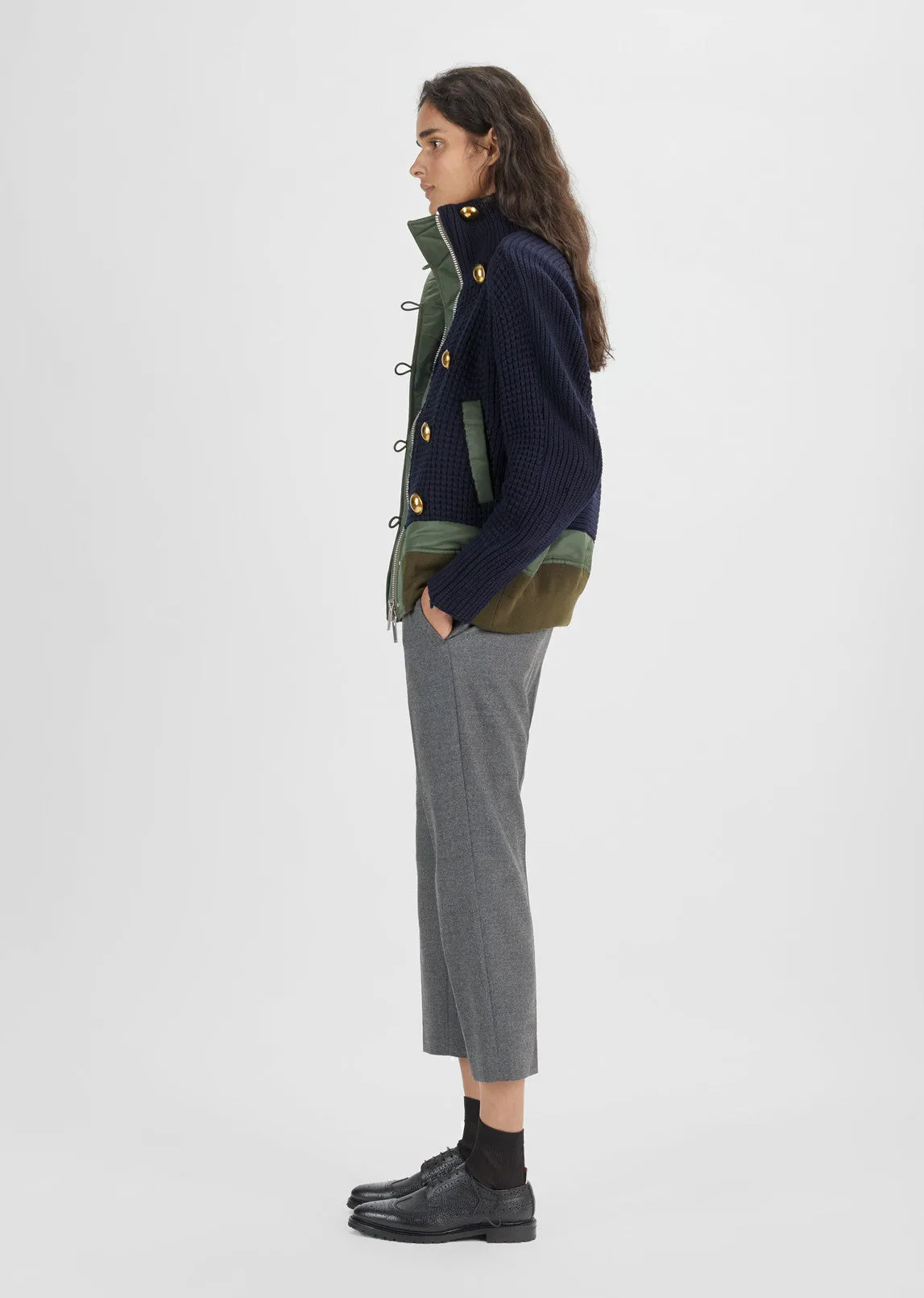 Knit Blouson Jacket
