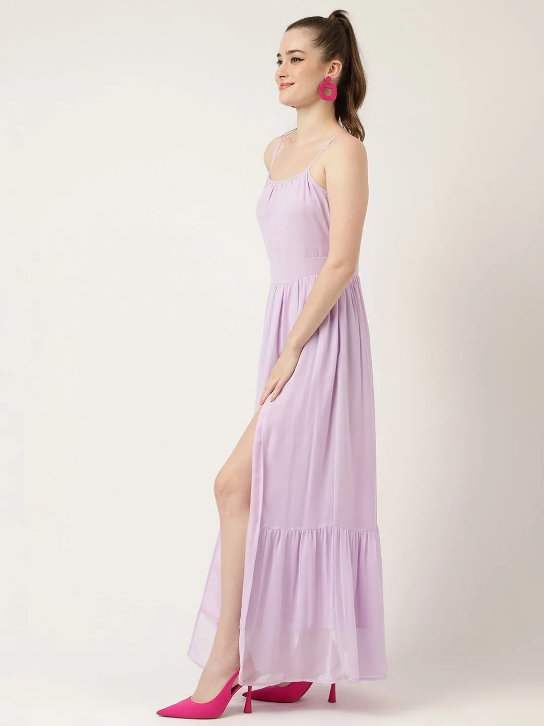 Languid Lavender Maxi Dress