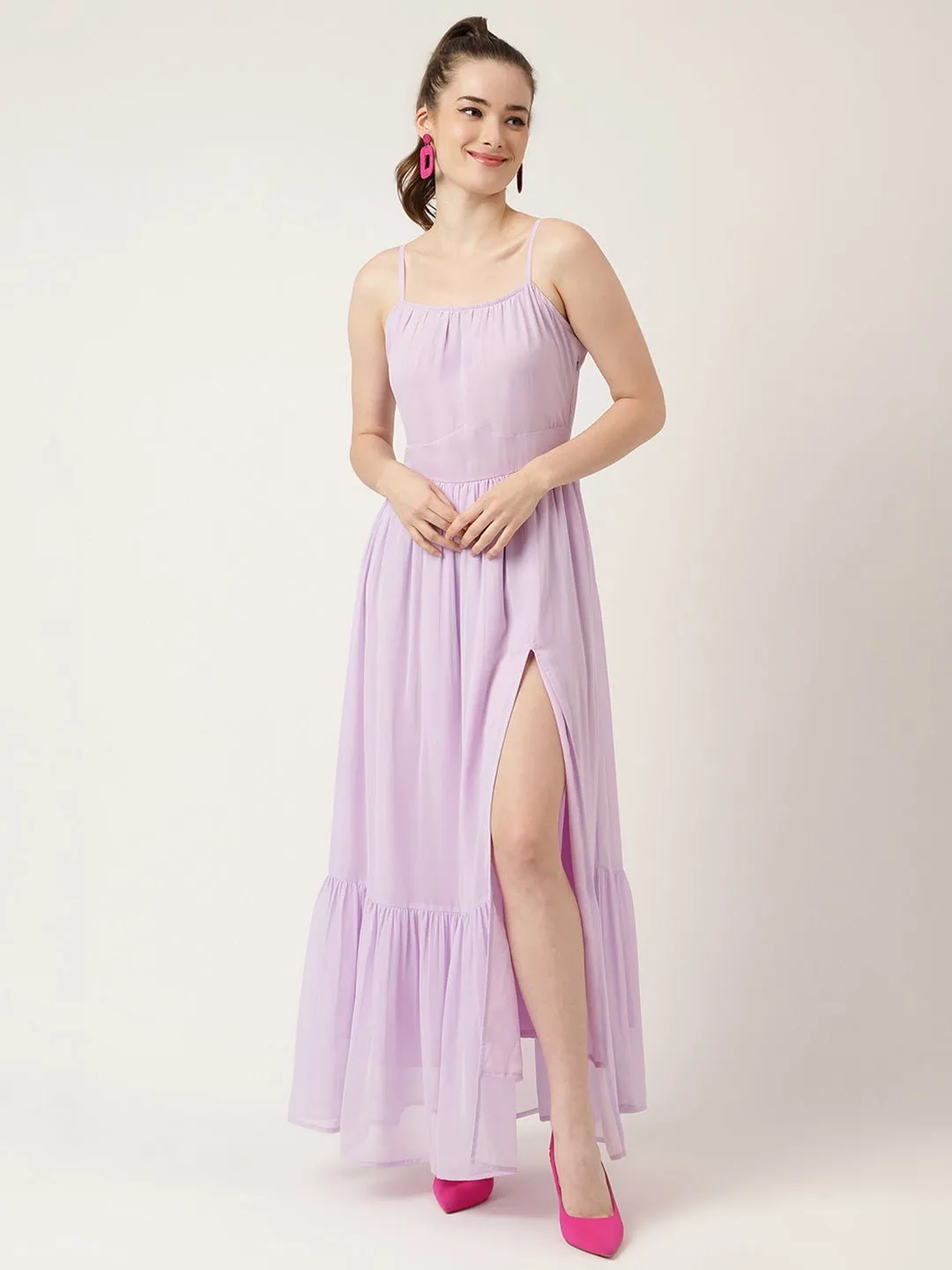 Languid Lavender Maxi Dress