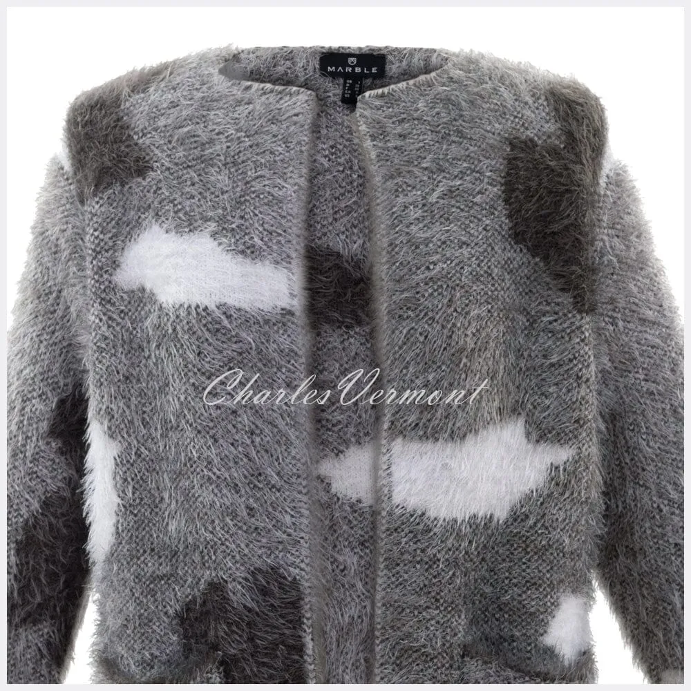 Marble Cardigan – Style 5846-159 (Mocha / Off White)