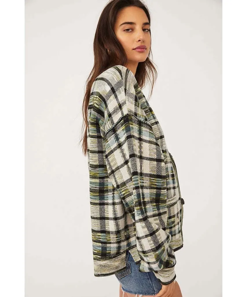 McGregor Plaid Cardi Green Tea Combo