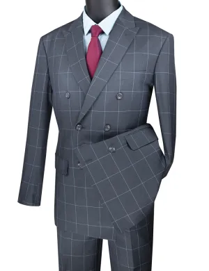 Men Modern Fit Suit MDW-1-Medium Gray