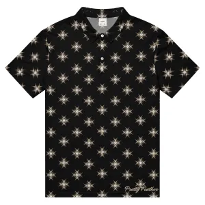Mens Black Star Nation Polo