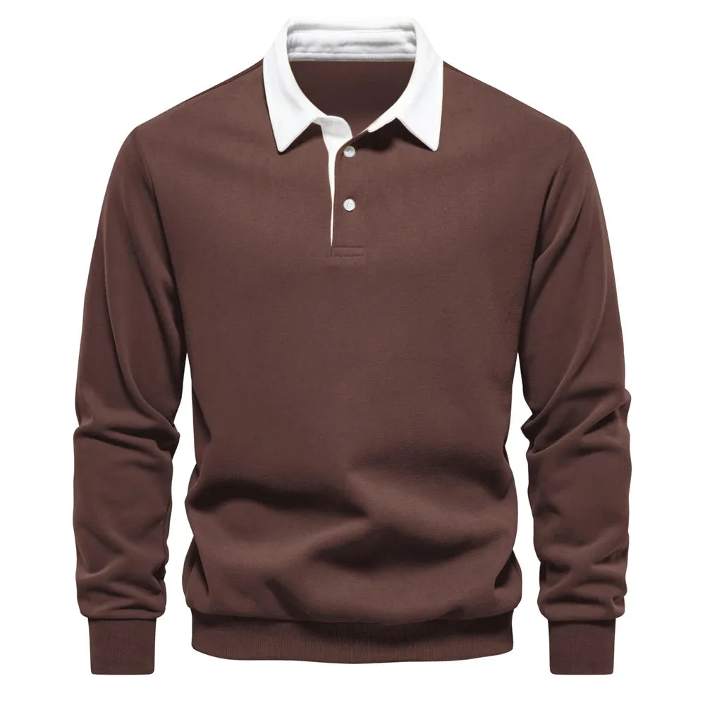 Mens Polo Sweatshirt