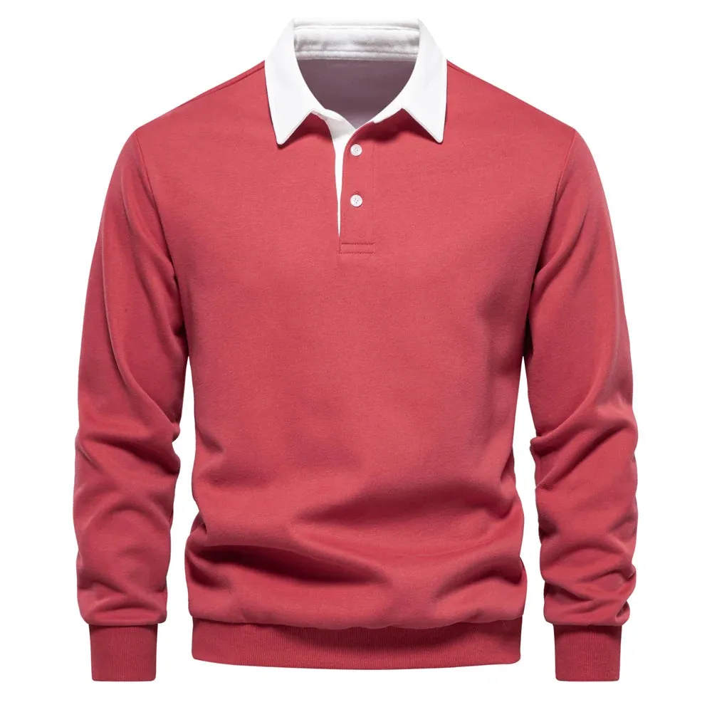 Mens Polo Sweatshirt