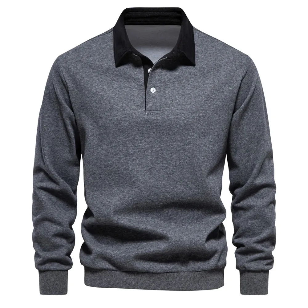 Mens Polo Sweatshirt